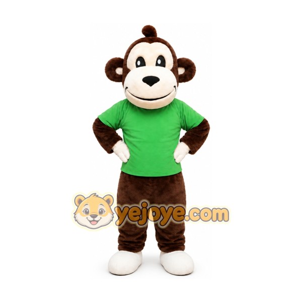 Green Big Mouth Monkey Mascot Costume Green Big Mouth Monkey Mascot Costume