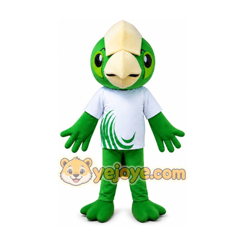 Green Bird Mascot Costume Green Bird Mascot Costume