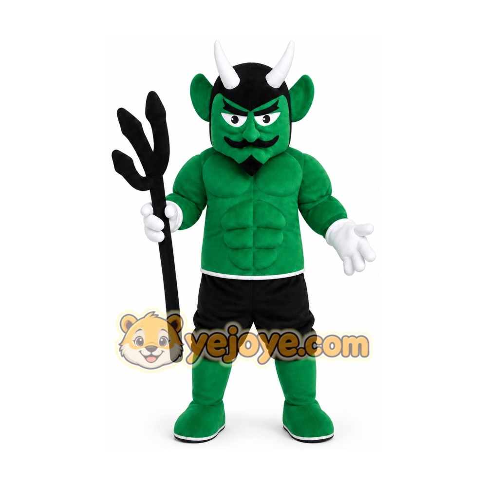 Green Devil Mascot Costume Custom Cartoon Character Cosplay Green Devil Mascot Costume Custom Cartoon Character Cosplay