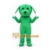 Green Dog Cartoon Mascot Costume Green Dog Cartoon Mascot Costume