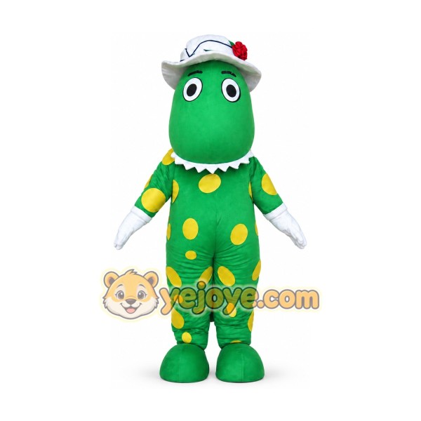 Green Dorothy Dinosaur Mascot Costume