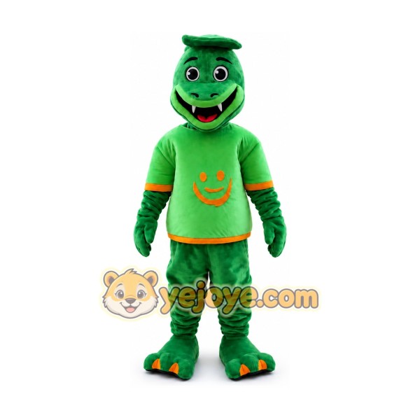 Green Dragon Dinosaur Dino Mascot Costume