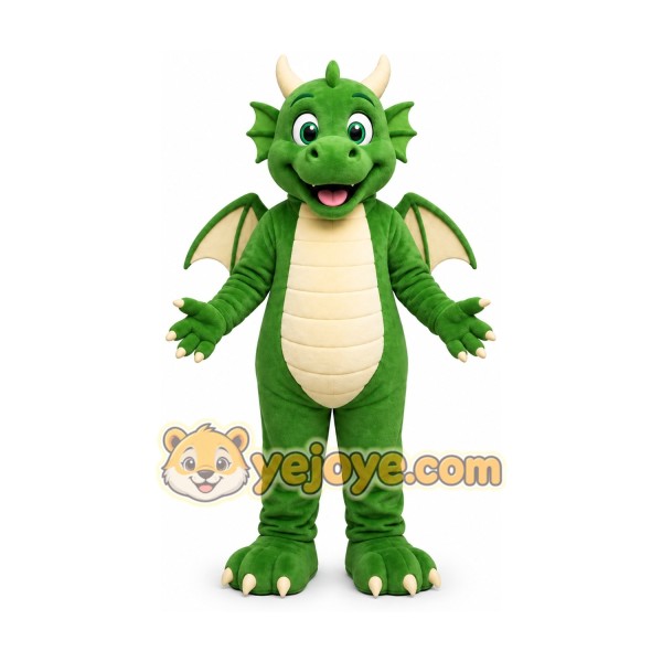Green Dragon Mascot Costume