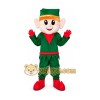 Green Dress Boy Mascot Costume Green Dress Boy Mascot Costume