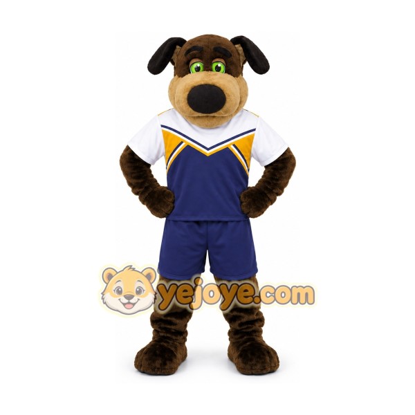 Green Eye Plush Dog Stevie Mascot Costume Green Eye Plush Dog Stevie Mascot Costume