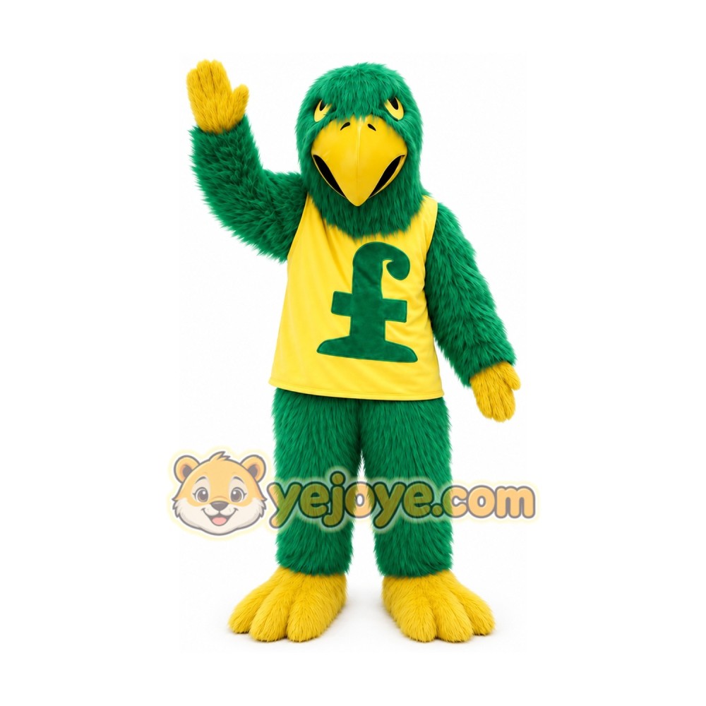 Green Falcon Mascot Costume Plush Hawk _ Eagle Mascot Green Falcon Mascot Costume Plush Hawk _ Eagle Mascot