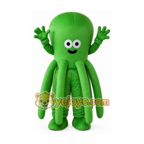 Green Octopus Mascot Costume for Adult