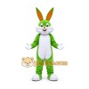 Green Rabbit Bunny Mascot Costume Green Rabbit Bunny Mascot Costume