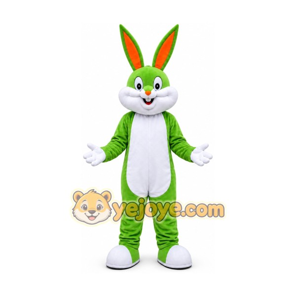 Green Rabbit Bunny Mascot Costume Green Rabbit Bunny Mascot Costume