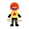 Green Red Hair Cool Boy Mascot Costume Green Red Hair Cool Boy Mascot Costume