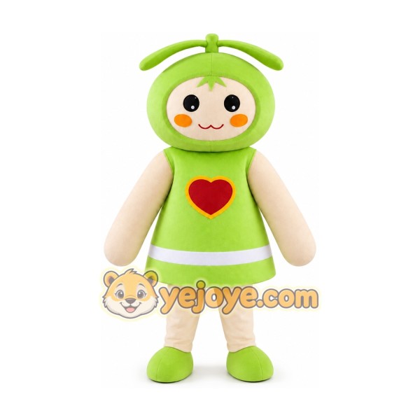 Green Seed Bud Sprout Burgeon Fenfen Plant Mascot Costume
