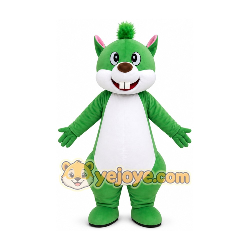 Green Squirrel Mascot Costume