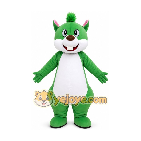 Green Squirrel Mascot Costume