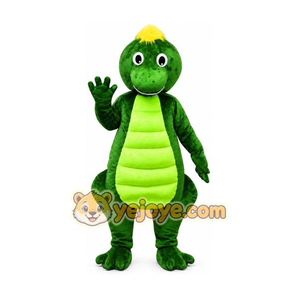 Green Suit Dragon Mascot Costume Green Suit Dragon Mascot Costume