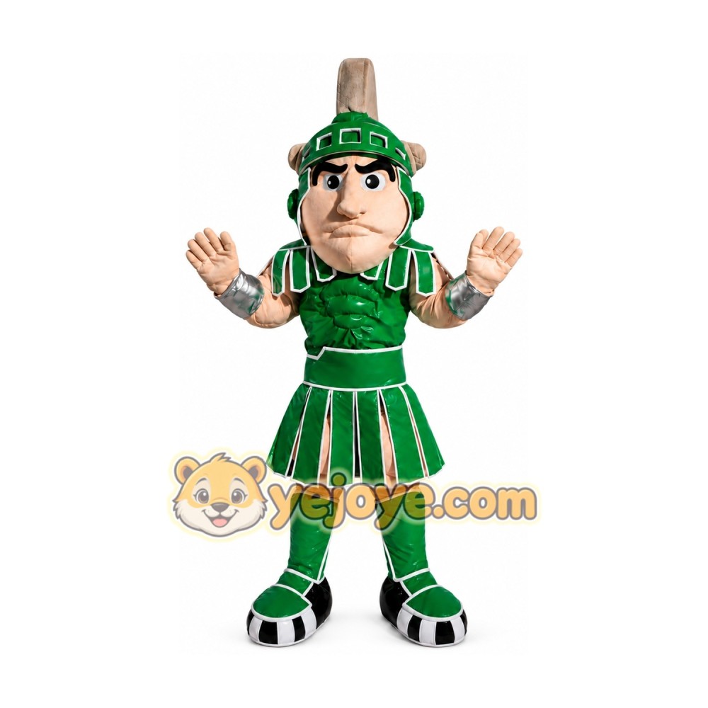 Green Warrior Mascot Costume for Adult Green Warrior Mascot Costume for Adult