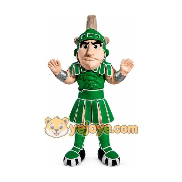 Green Warrior Mascot Costume for Adult
