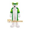 Green Wolf Husky Dog Mascot Costume Green Wolf Husky Dog Mascot Costume