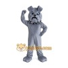 Grey Bulldog Dog Mascot Costume Grey Bulldog Dog Mascot Costume