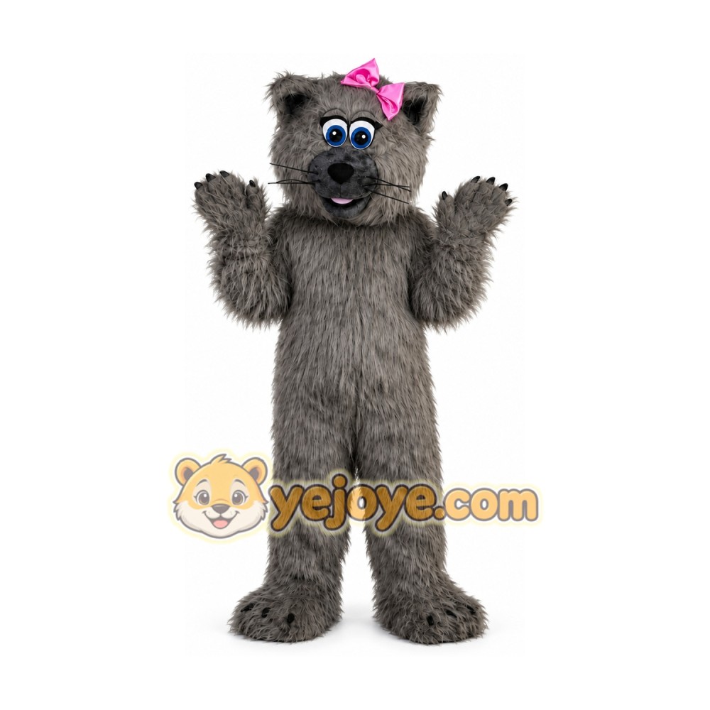 Grey Cat Mascot Costume for Adult Grey Cat Mascot Costume for Adult