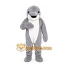 Grey Clever Dolphin Mascot Costume Adult Cartoon Character Grey Clever Dolphin Mascot Costume Adult Cartoon Character
