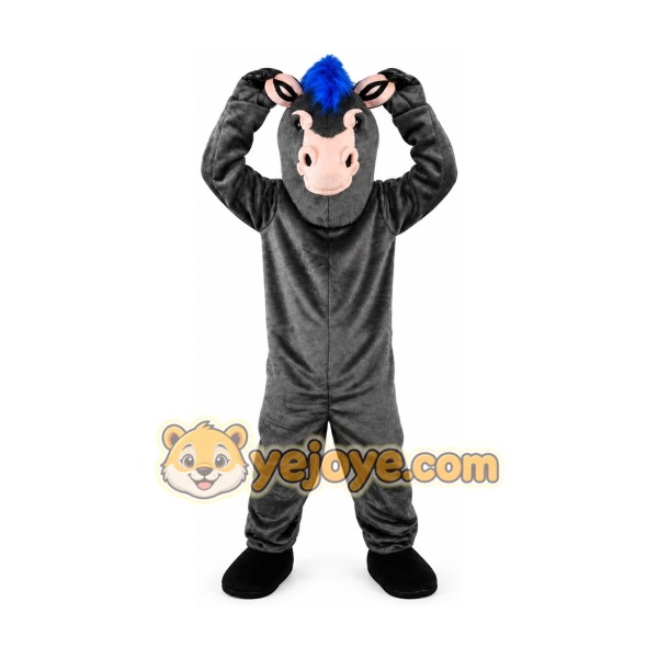 Grey Donkey Ass Mascot Costume for Adult