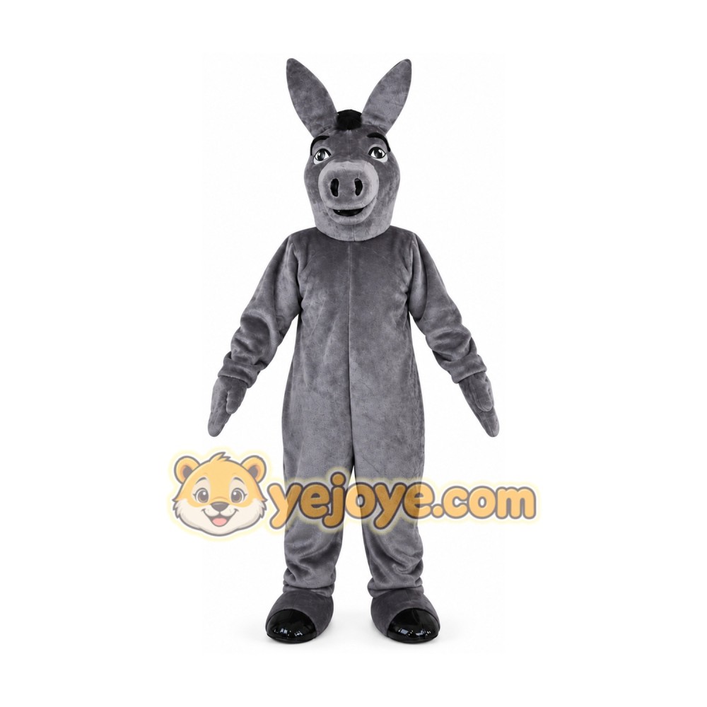 Grey Donkey Mascot Costume for Adult