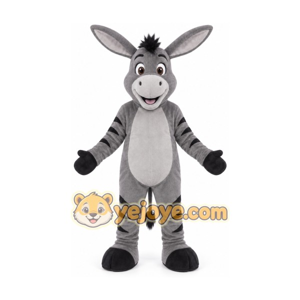Grey Donkey Mascot Costume