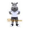 Grey Hippo Mascot Costume for Adult Grey Hippo Mascot Costume for Adult