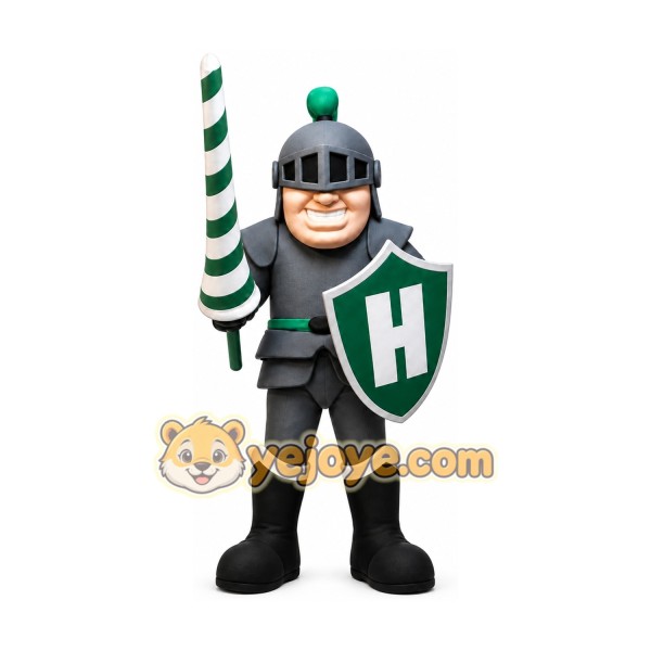 Grey Knight Mascot Costume Spartan Warrior Costumes