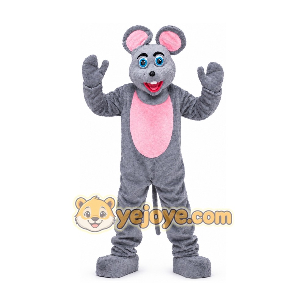 Grey Rat Mouse Mascot Costume Grey Rat Mouse Mascot Costume