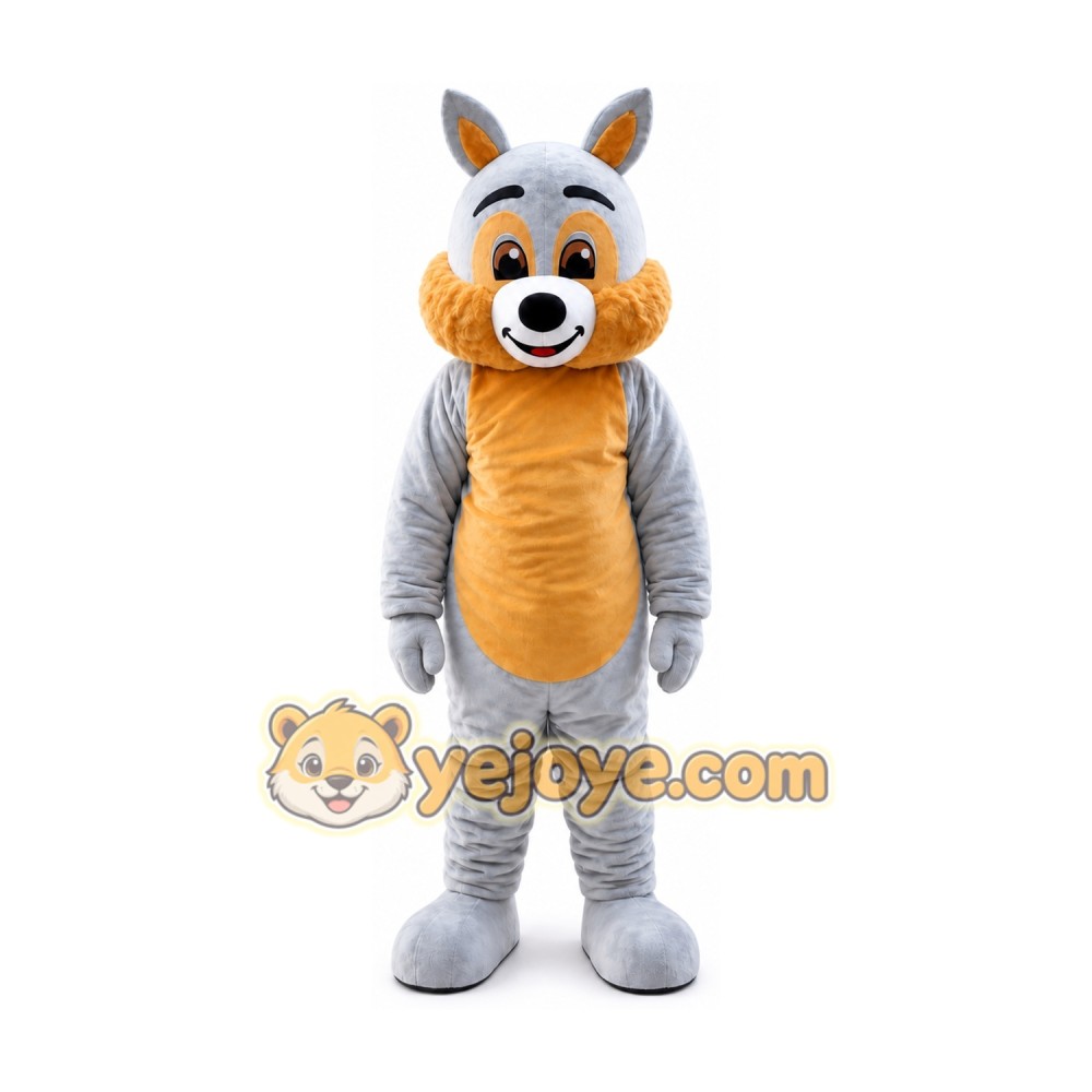 Grey Squirrel Mascot Costume Grey Squirrel Mascot Costume