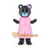 Grey Teddy Bear Mascot Costume with Pink Dress Grey Teddy Bear Mascot Costume with Pink Dress