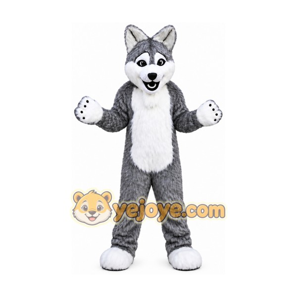 Grey Wolf Mascot Costume for Adult Grey Wolf Mascot Costume for Adult