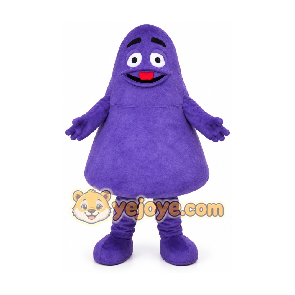 Grimace Purple Monster Mascot Costume Grimace Purple Monster Mascot Costume