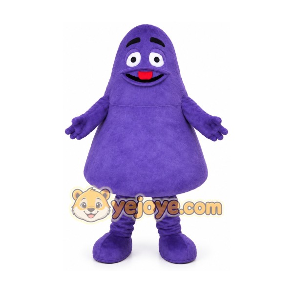 Grimace Purple Monster Mascot Costume