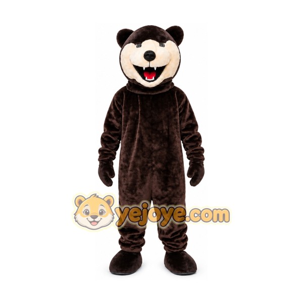Grizzy Bear Mascot Costume Brown Bear