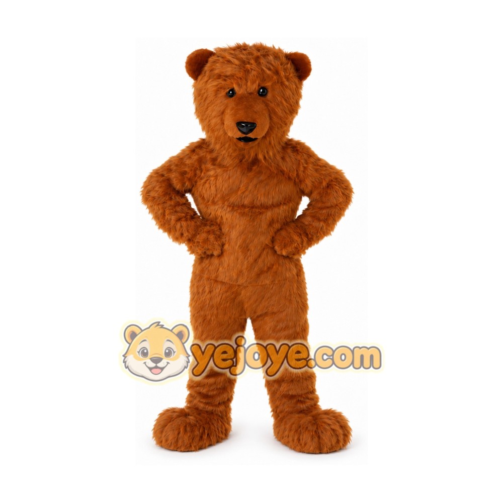 Grizzy Bear Mascot Costume Grizzy Bear Mascot Costume
