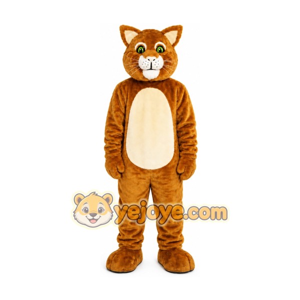 Halloween Brown Cat Mascot Costume