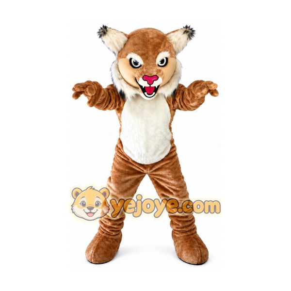 Halloween Brown Tiger Cat Mascot Costume