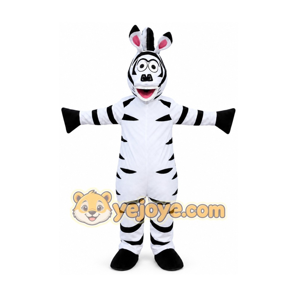 Halloween Cartoon Zebra Mascot Costume Halloween Cartoon Zebra Mascot Costume