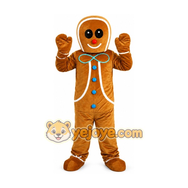 Gingerbread Man Mascot Costume Gingerbread Man Mascot Costume