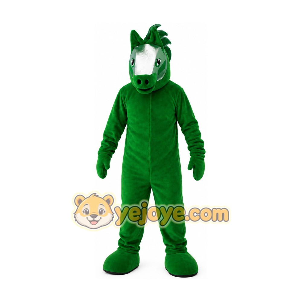 Halloween Green Horse Mascot Costume Halloween Green Horse Mascot Costume