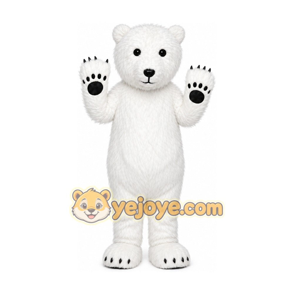 Halloween Polar Bear Mascot Costume Cosplay Party
