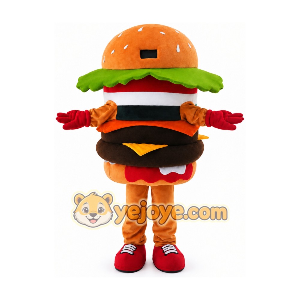 Hamburger Mascot for Adult