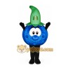 Happy Blue Berry Fruit Mascot Costume Happy Blue Berry Fruit Mascot Costume