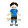 Happy Boy Mascot Costume Happy Boy Mascot Costume