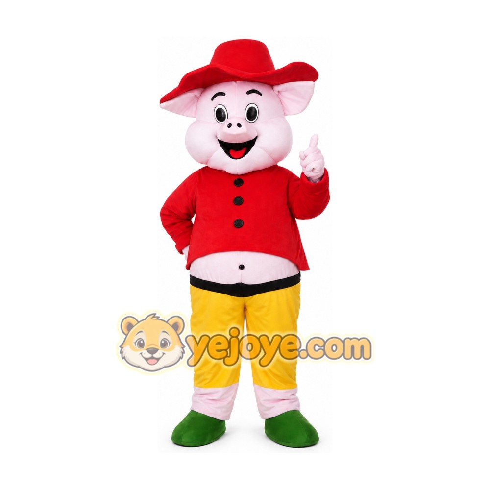 Happy Pig Mascot Costume for Adults