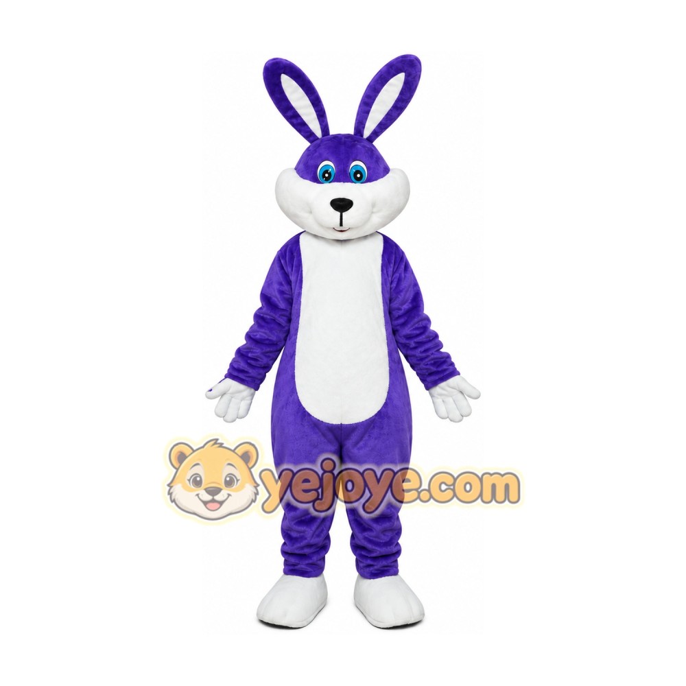 Hares Rabbits Violet Bunny Mascot Costumes Hares Rabbits Violet Bunny Mascot Costumes