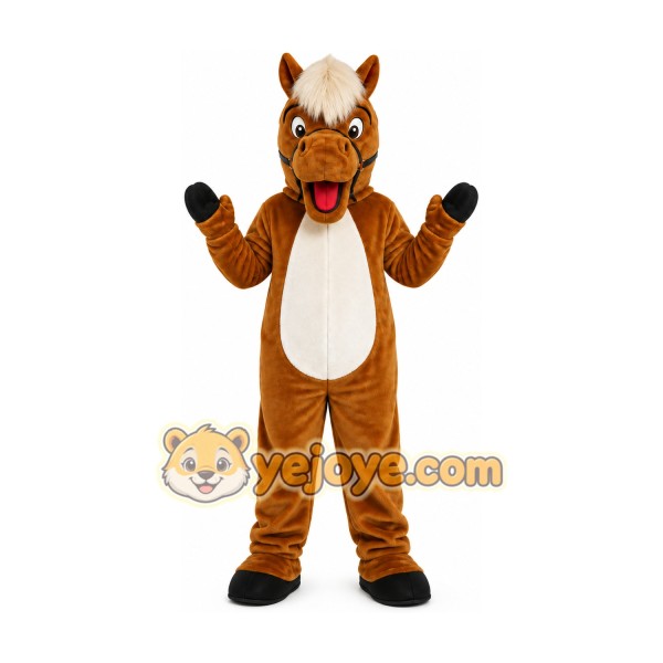 Helmet Brown Horse Mascot Costumes