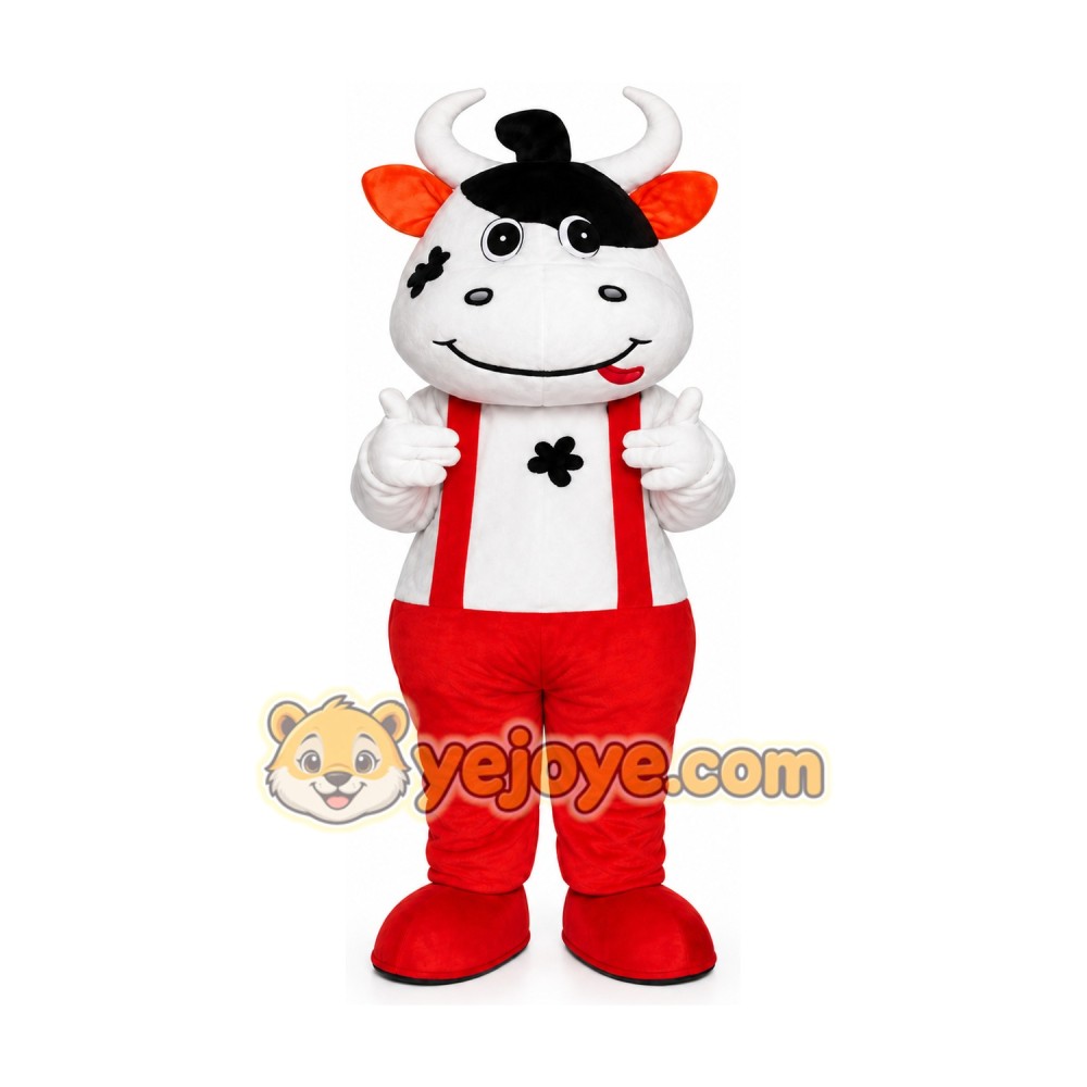 Helmet Cow Mascot Costume
